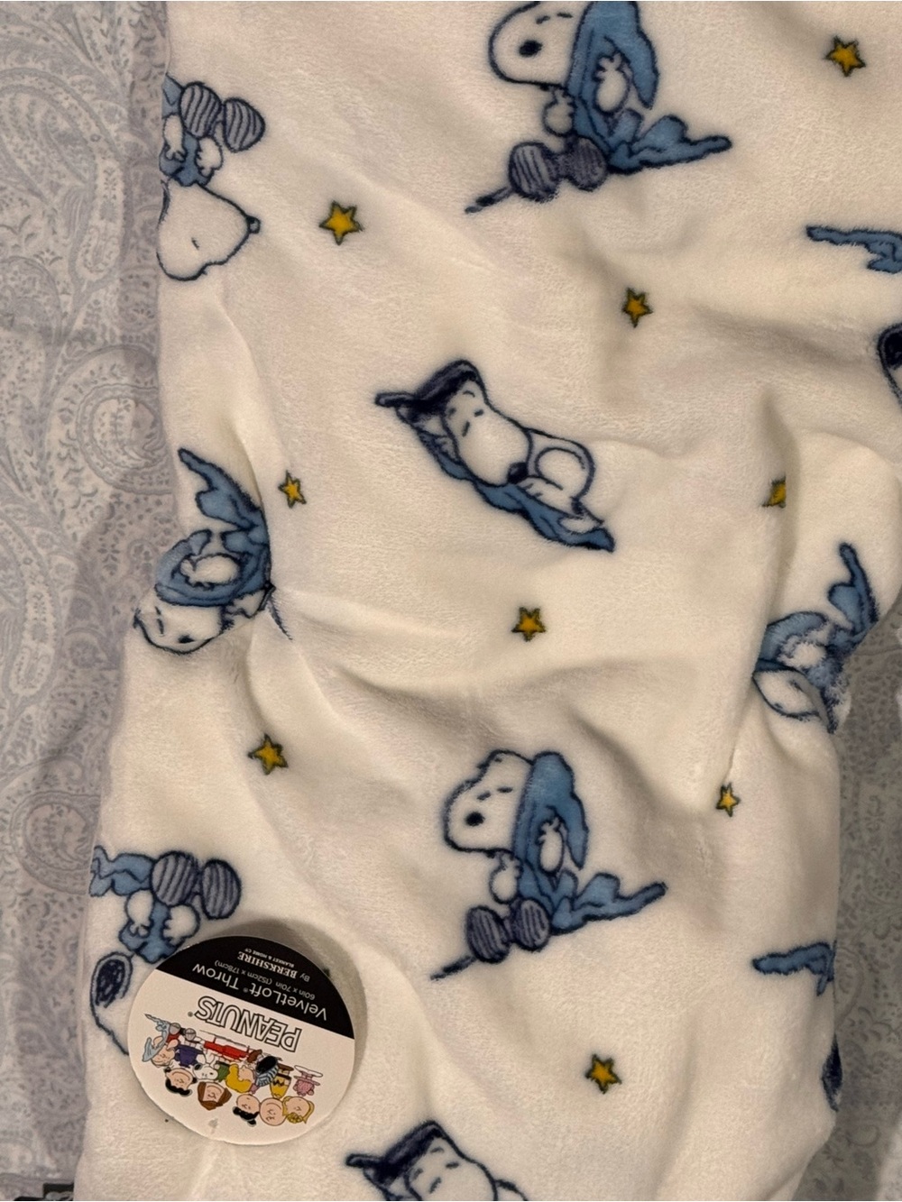 Peanuts Snoopy Super Plush Thick Oversized Throw Blanket - Picture 5 of 5